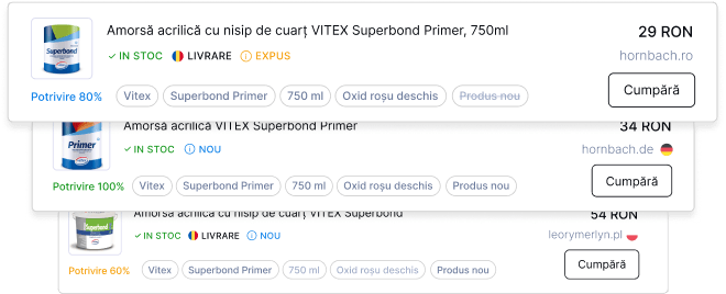 Oferte comparate de PCMM cu preț, disponibilitate și scor de potrivire